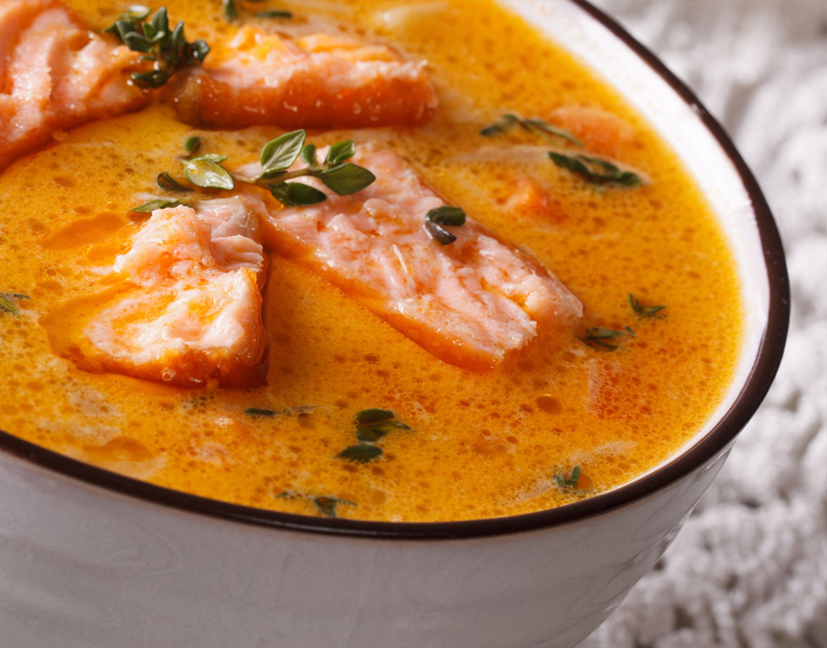 Rich and Robust Salmon Chowder