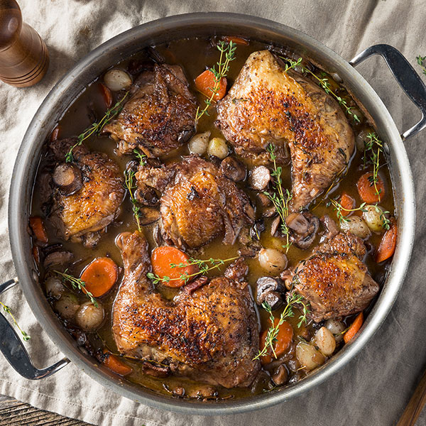 Braised Chicken and Root Vegetables