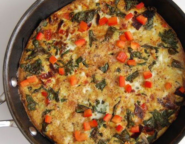 Red Kale & Red Pepper Frittata