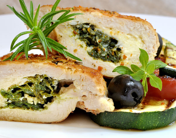 Spinach and Feta Stuffed Chicken Breasts