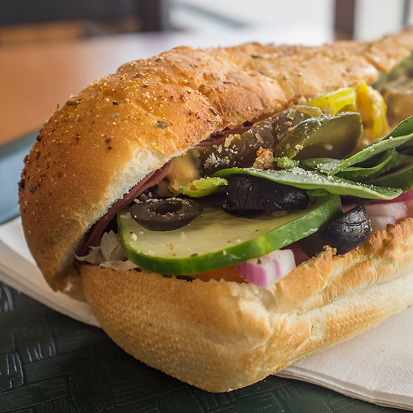 Everything Veggie Sub Sandwich