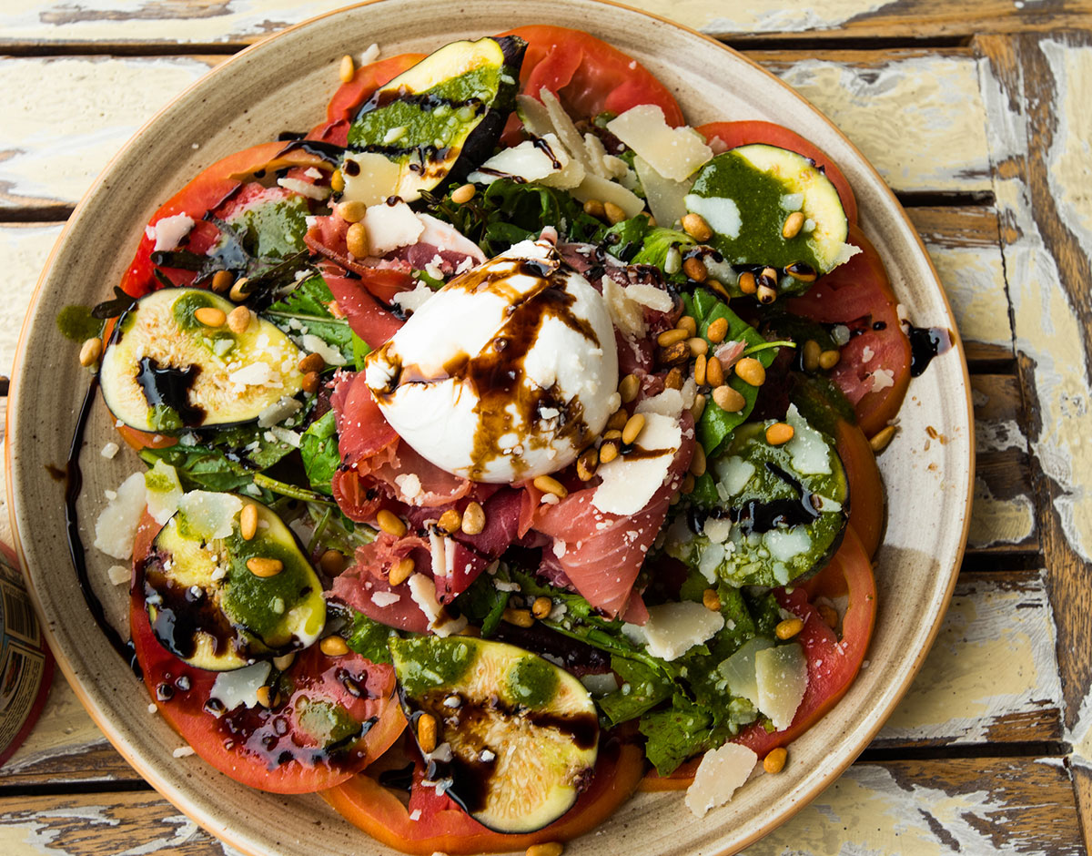 Italian Salad with Fig and Prosciutto