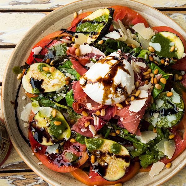 Italian Salad with Fig and Prosciutto