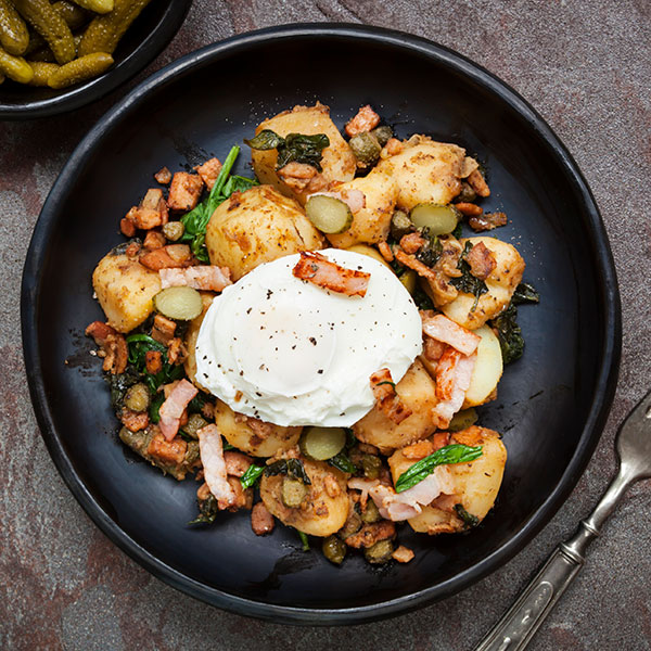 Potato and Spinach Hash