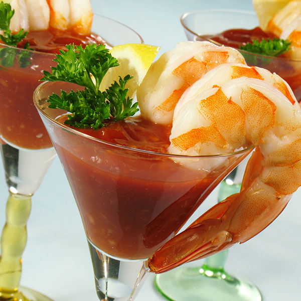 Shrimp Cocktail with Spicy Onion Sauce