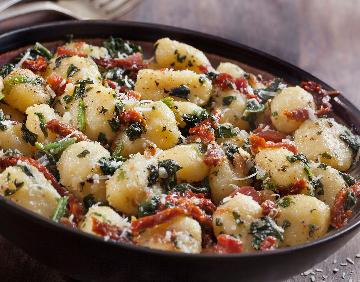 Gnocchi with Pancetta, Sun-dried Tomatoes and Spinach