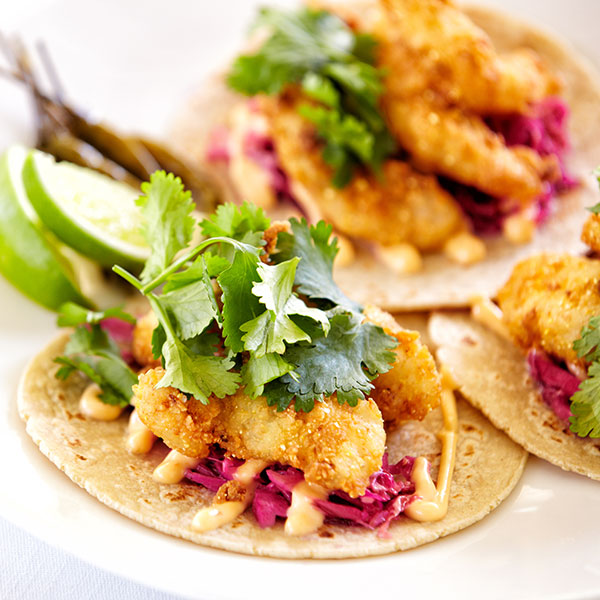 Baked Fish Tacos with Pickled Cabbage