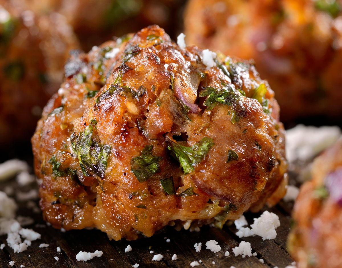 Baked French Onion Meatballs