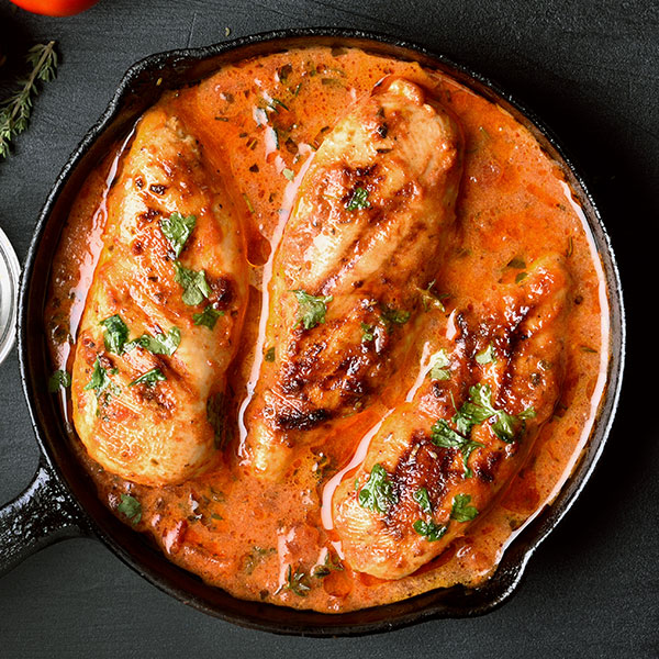 Chicken Breasts with Creamy Tomato Sauce