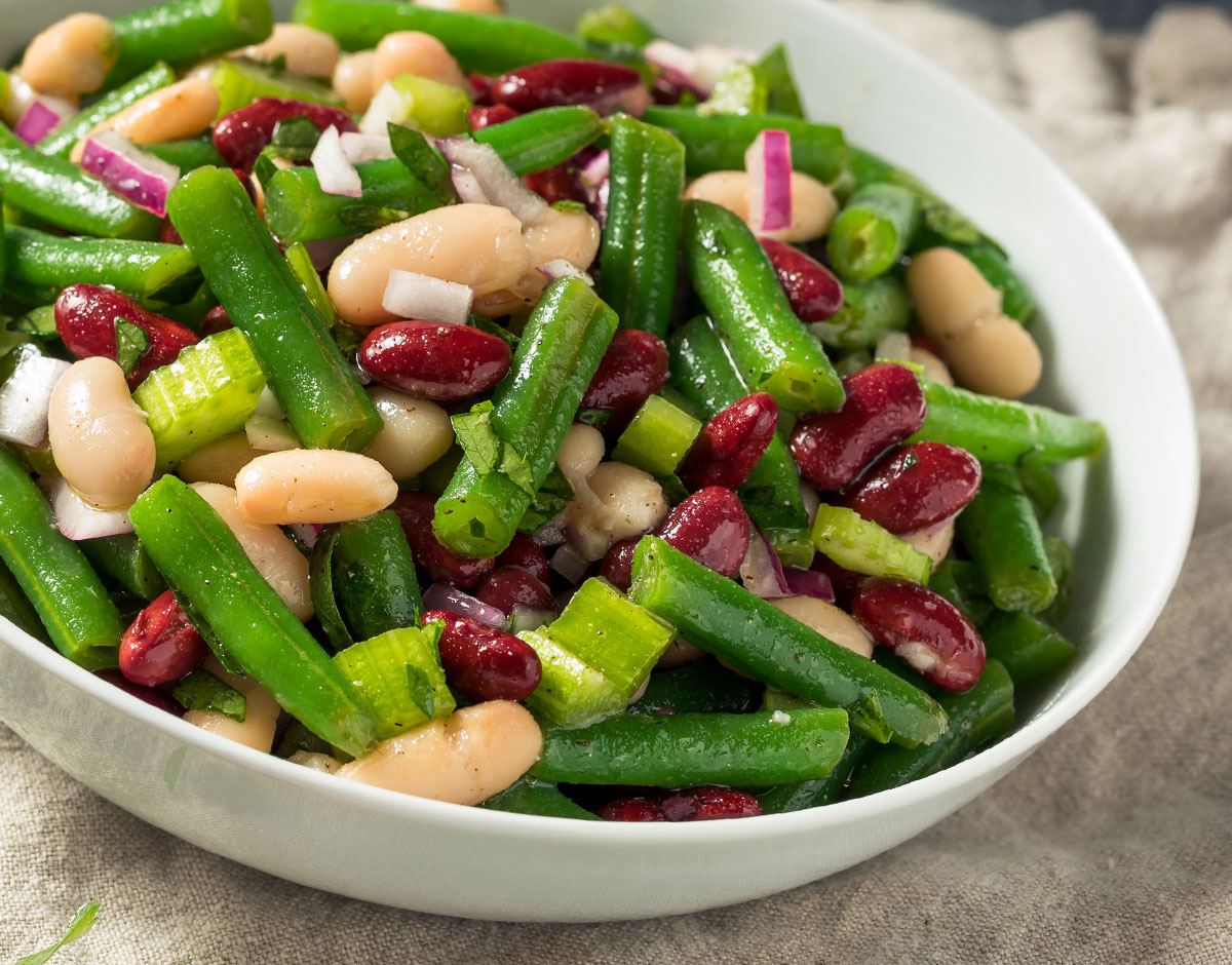 Three Bean Salad with Green Beans