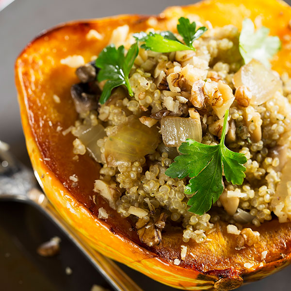 Quinoa Stuffed Acorn Squash