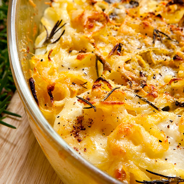 Rosemary, Potato and Onion Gratin