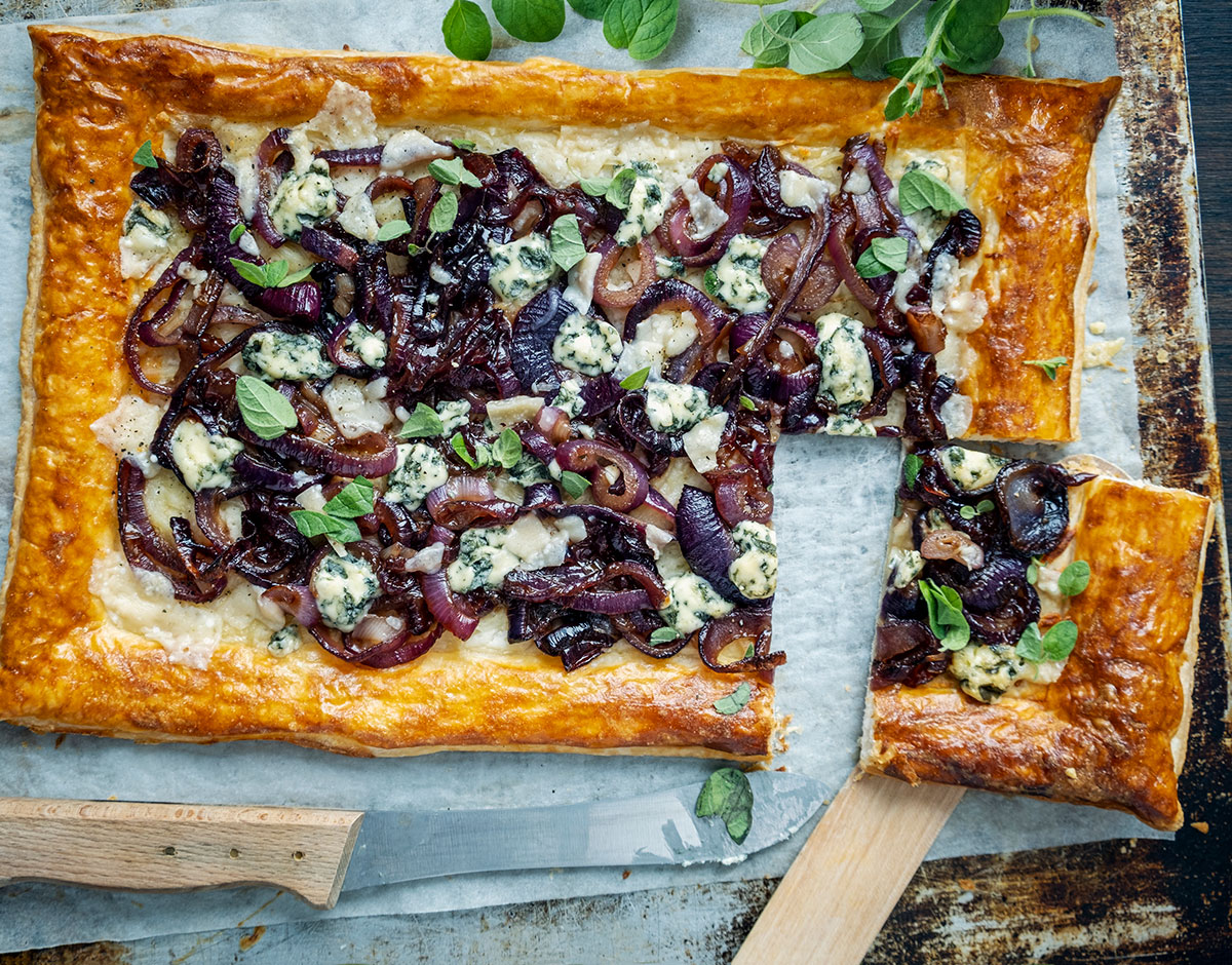 Caramelized Onion and Blue Cheese Tart